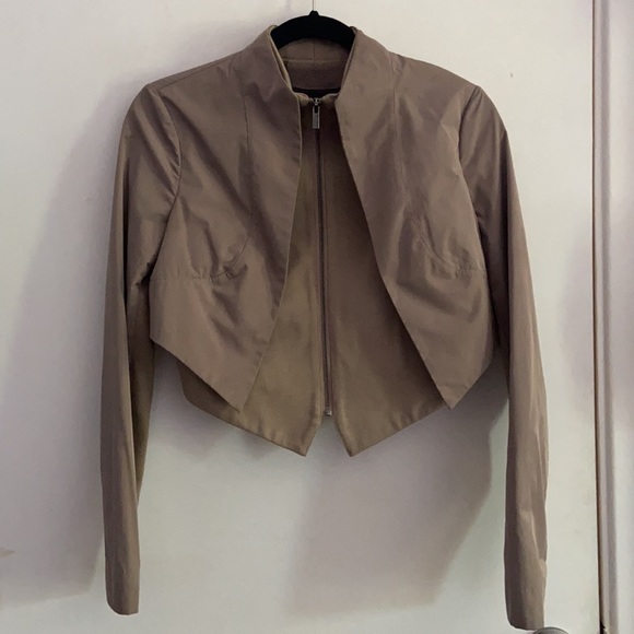 BCBG MAXAZRIA Tan/Green Hued Jacket - Picture 1 of 6